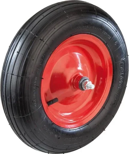 "Schubkarrenrad mit Achse, Bohrung 20 mm, Gewinde 12 mm, 1 Stück image"