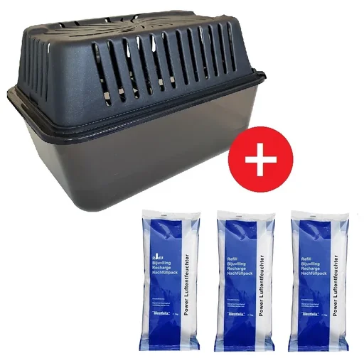 "Raumentfeuchter MEGA BOX inkl. 3 x 1 kg Luftentfeuchter Granulat im Vliesbeutel image"