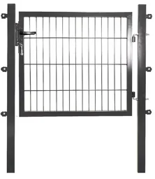 Gartentor für Einstabmatte anthrazit, einflügelig - 75 cm hoch - 100 cm breit