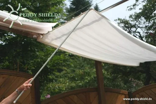 "Schiebestock steckbar 127 cm 4-tlg grau image"