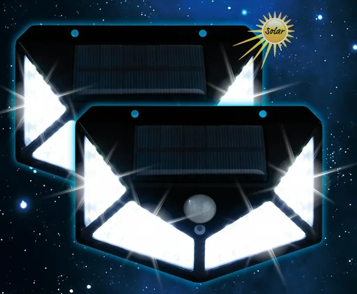 "Solar Wandleuchte mit Bewegungsmelder - 2er Set image"