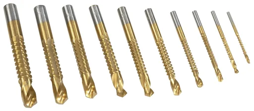 "HSS Titan Fräsbohrer-Satz 10-teilig image"