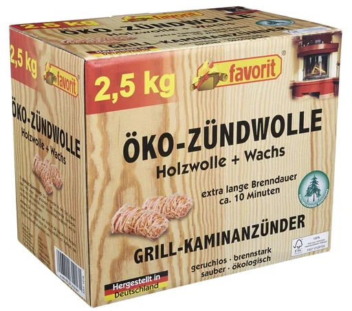 "Öko-Zündwolle, Feueranzünder, Spar-Pack, 2,5 kg image"