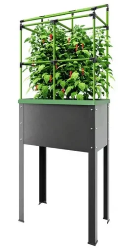 "Metall Hochbeet "Heidelberg" mit Rankgitter & Bewässerung image"