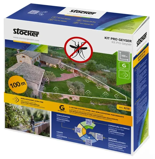 "Kit Pro 100 m Schlauch, 40 Düsen, 40 T-Anschlüsse, 5 L-Anschlüsse, 5 gerade Anschlüsse, 5 Stopfen image"