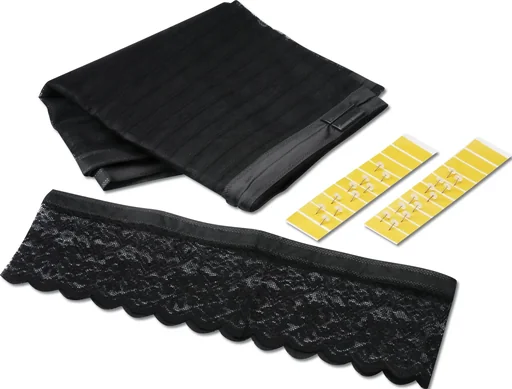 "Moskitonetz Magic Klick 90 x 210 cm  für Türen, schwarz mit Magnetverschluss image"