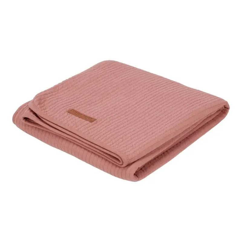 "Little Dutch Kinderbettdecke, Sommerdecke – Baumwoll Sommerdecke für Kinderbett, Farbe: Pink blush image"