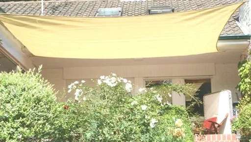 "Viereck-Sonnensegel HDPE weizen 400 x 500cm image"