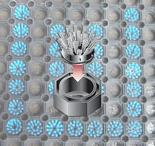 "Einsatzbürsten für Gummi Ringmatte, 10er Satz, Farbe blau image"