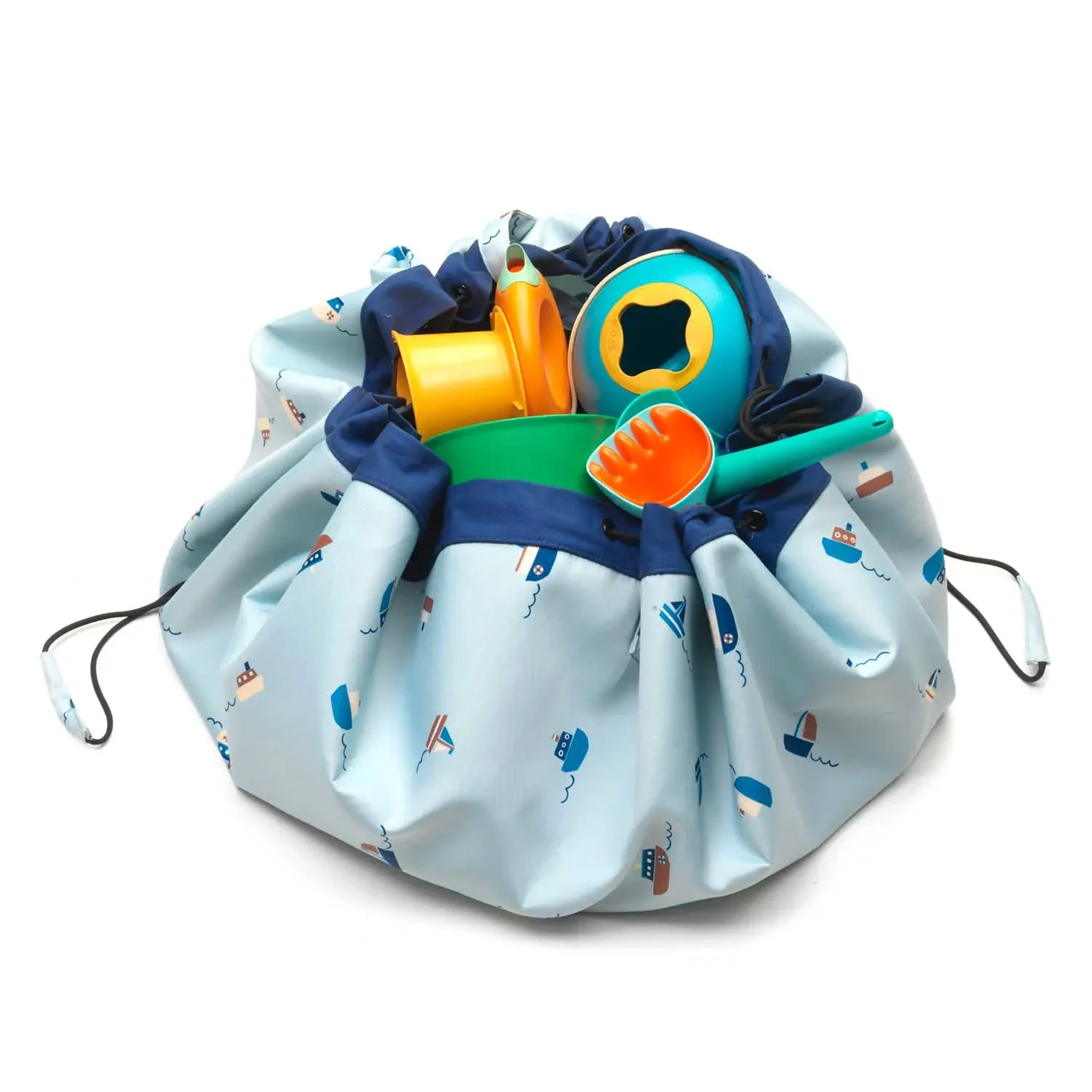 "Play&Go Spielzeugsack, Spielzeugkorb, Spielzeug aufbewahrungstasche - Draussen, Farbe: Boote image"