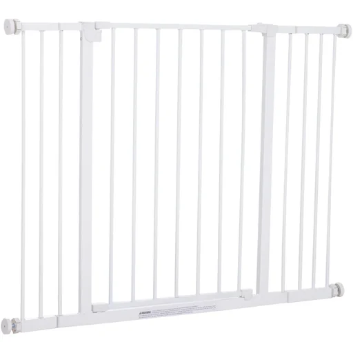 "Hundesperre Metall weiß 72-107x76 cm image"