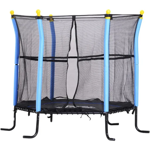 "Trampolin Kinder Gartentrampolin mit Sicherheitsnetz Randabdeckung Ø155cm bis 60kg image"