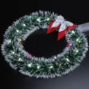 Weihnachtskranz - LED - Silber Ø32cm