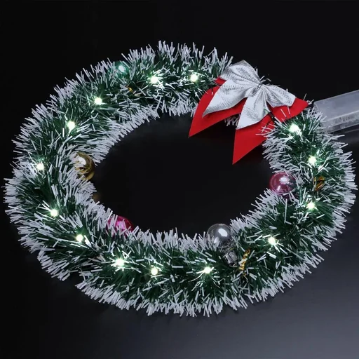 "Weihnachtskranz - LED - Silber Ø32cm image"