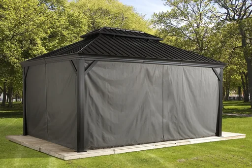 "Vorhänge Mykonos/Messina 12 x 16 dunkelgrau image"