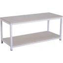 Couchtisch Beistelltisch Sofatisch Flurtisch Ablage skandinavisch Holz + Metall Natur + Weiß 100 x 40 x 44,5 cm