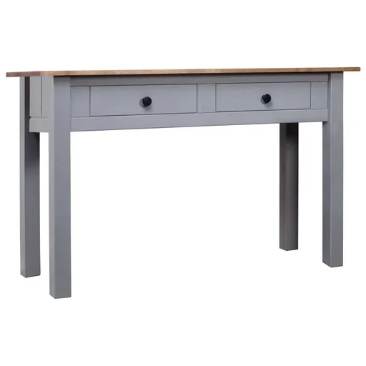 "Wandtisch Panama Range 110x40x72 cm Kiefer massiv grau image"