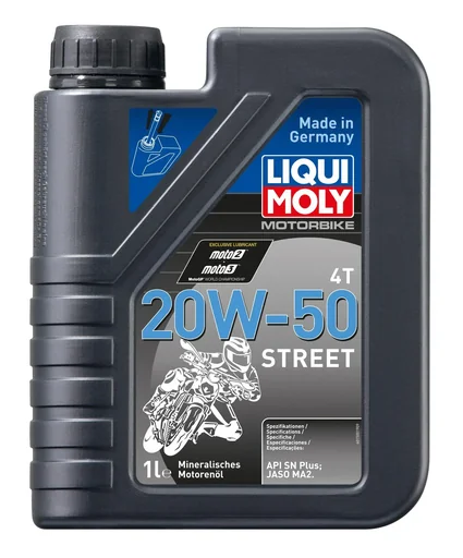 "Motorbike 4T 20W-50 Street, Mehrbereichs-Motorenöl für 4-Takt-Motoren, 1 Liter image"