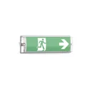 LED-Fluchtwegleuchte, Notausgang mit Notstromeinheit bietet eine TEST-Funktion, Wandmontage & IP65 Schutz