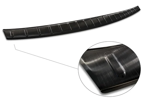 "Edelstahl Ladekantenschutz, Mercedes CLA II Sh. Br. X118,2019>, graphite/black, Erstausrüster Qualität, gebürstet image"