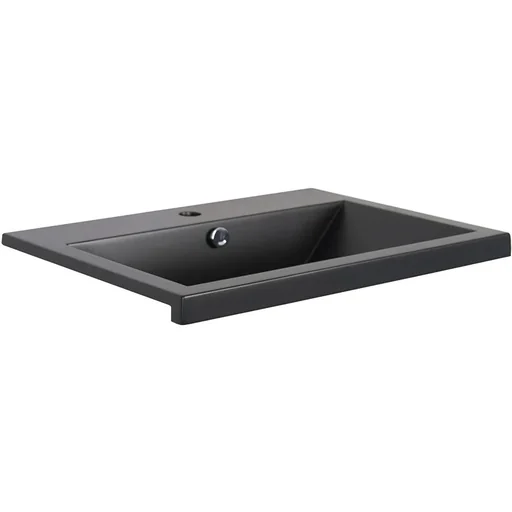 "Concept Waschbecken Polybeton 60cm schwartz image"