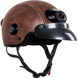 Airwheel C6 Motorradhelm braun/schwarz