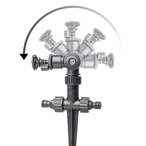 "Wassersparender Rasensprenkler, 180° Schwenkkopf image"