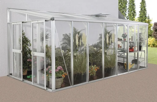 "Pavillon-Nachrüstsatz für Gewächshaus Helena 11900, Farbe alu image"