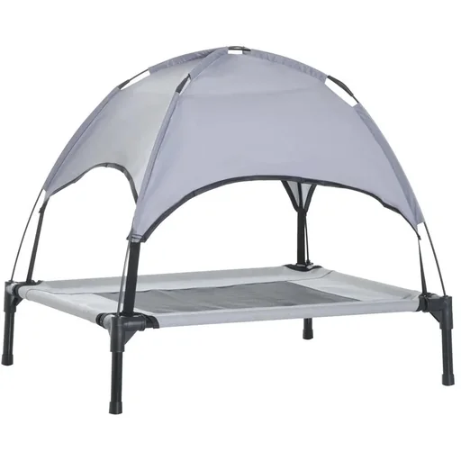 "Haustierbett mit Baldachin grau, schwarz image"