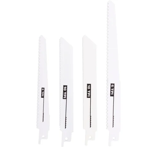 "Säbelsägeblätter 4 Stück - 3x 150 mm, und 1x 200 mm - 6, 10 und 18 TPI image"