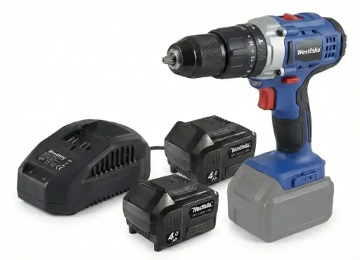 "Akkuschlagbohrer 18 V Li-Ion inklusive 2 x 4 Ah Akkus und Ladegerät image"