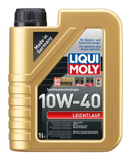 "Mineralisches Leichtlaufmotorenöl 10W-40, Ganzjahresöl für Benzin- und Dieselmotoren, 1 Liter image"