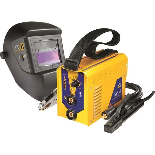 "Schweißinverter/Schweißgerät mit Schweißhelm und Elektroden - GYSMI 160P - 10-160A image"