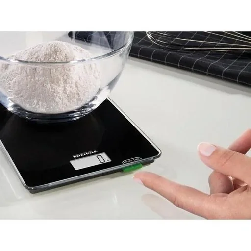 "Küchenwaage / Waage für die Küche - Kompakt - Schwarz - bis zu 5 kg image"