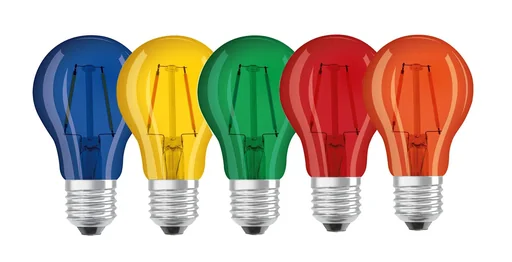 "LED Lampe Superstar DécorRed mit 2,5 Watt, E27, rot image"