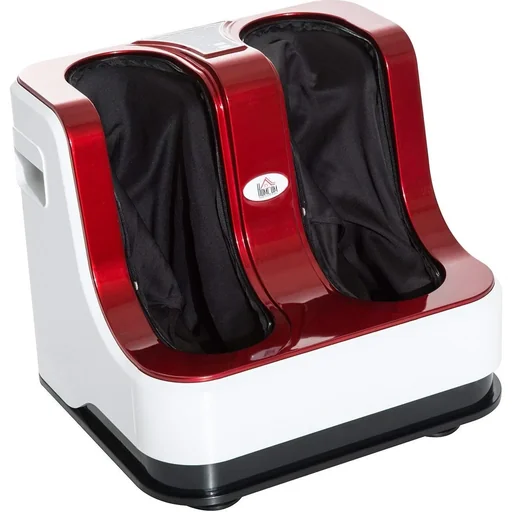 "Fußmassagegerät Fußreflexzonen Massagegerät mit Wärmefunktion und 3 verschiedene Massageprogramme Rot image"