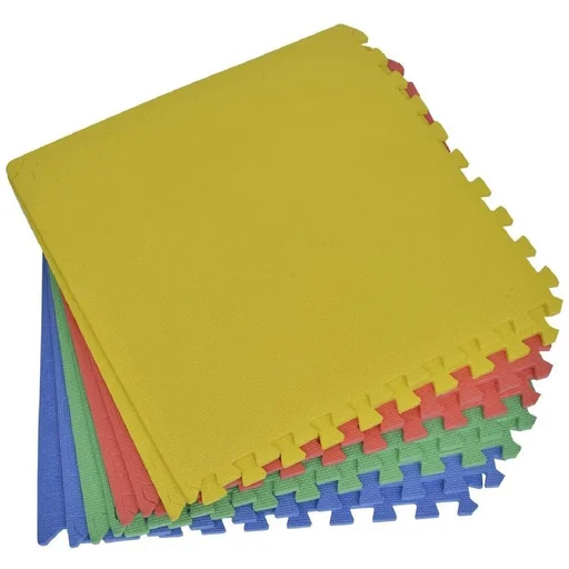 "Puzzlematte Spielmatte Schutzmatte Set EVA 8 tlg bunt image"