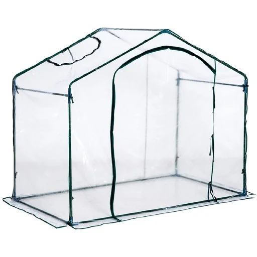 "Gewächshaus mit Fenster Stahl 180x105x150cm image"