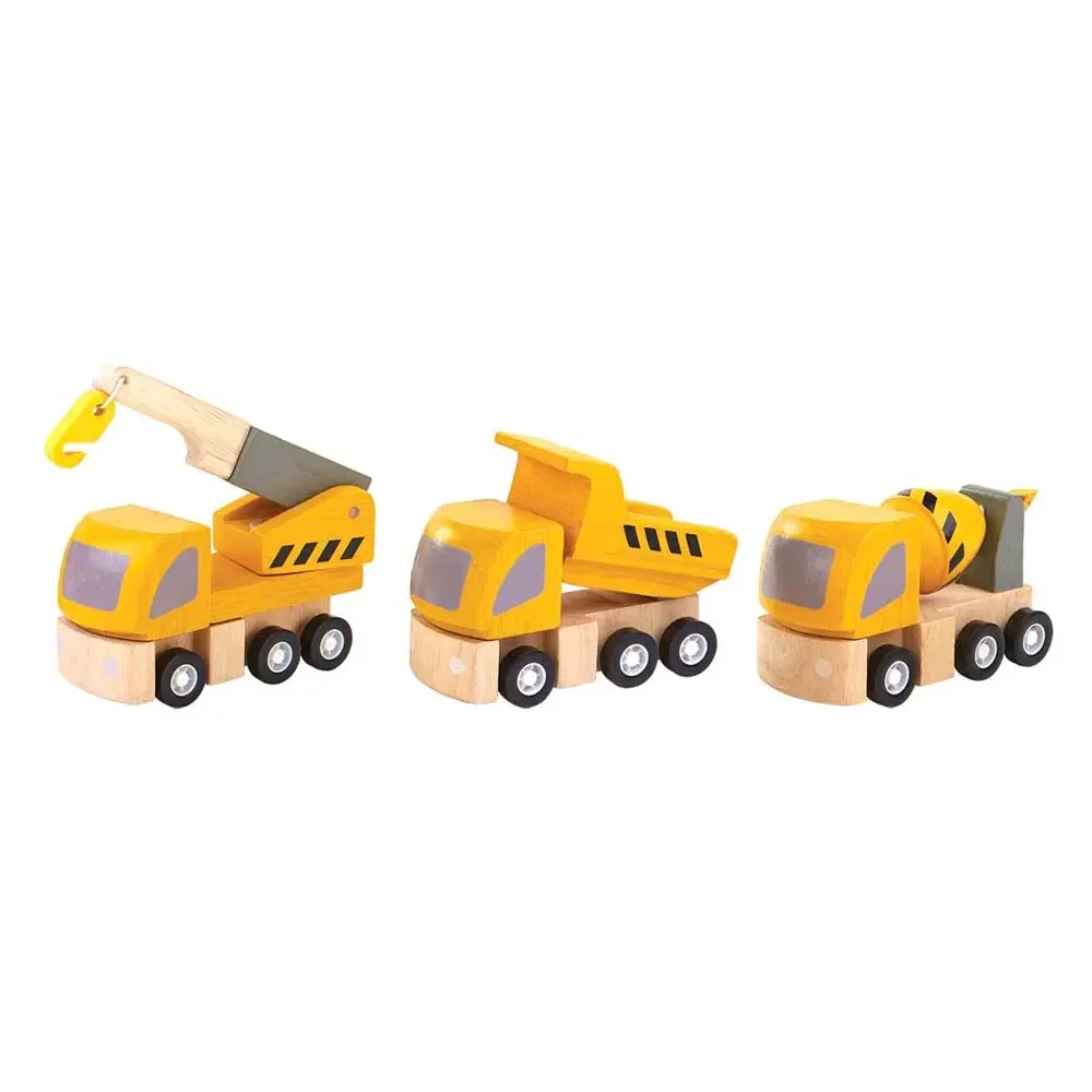 "Plan Toys Spielzeug Strassenwartung-Set  Holz image"