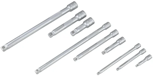 "Steckschlüssel/ Kippverlängerungen Satz 1/2" - 3/8" - 1/4", 9-teilig image"