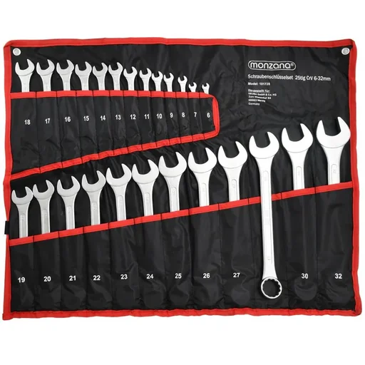 "Kompletter 12-teiliger Maulschlüsselsatz - Chrom-Vanadium - 6-22mm image"
