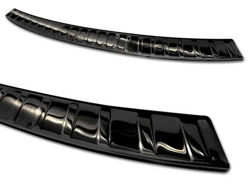 "Edelstahl Ladekantenschutz, BMW X3 G01, 2017>, graphite/black, Erstausrüster Qualität, entgrateten Kanten image"