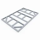 Fundamentbodenrahmen 5x8 für Lean To 58