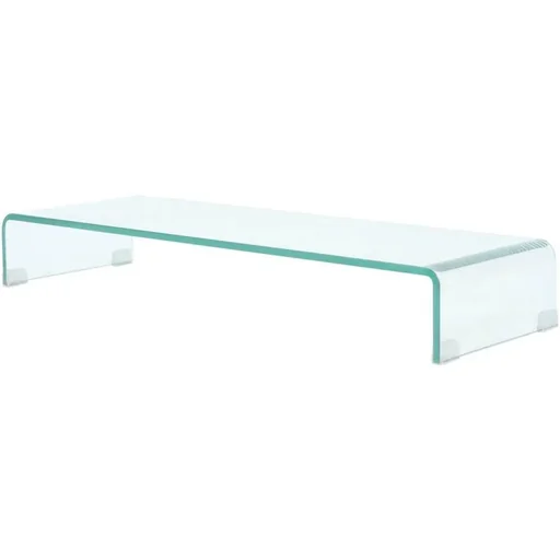 "TV-Schrank/Monitorerhöhung transparent 90x30x13 cm Glas image"