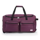 Reisetasche mit Trolley-Funktion - 85L - Lila - Trolley-Tasche