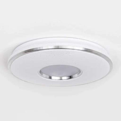 "LED Glitzer-/ Sternenleuchte SHINING SILVERSTAR 24W mit 4 Stufen DIM Ø 490 mm image"