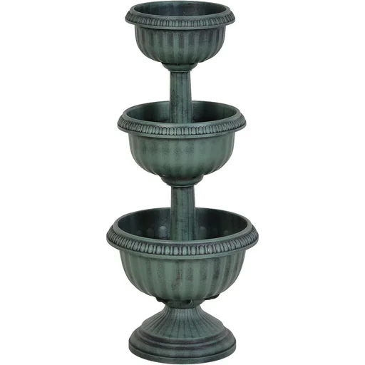 "Blumenständer 3-teilig, grün image"