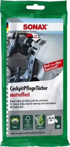"Cockpitpflegetücher Matteffect 10 Stück image"