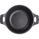 Kasserolle - mit Glasdeckel - 34 cm - Schwarz