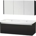 Badezimmermöbel Stripe 120cm - schwartz